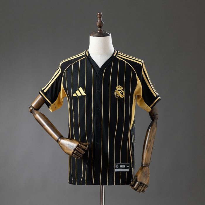 Real Madrid 25/26 Baseball Jersey - Black - 图片 9