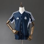 Real Madrid 25/26 Baseball Jersey - Navy Blue - 图片 9