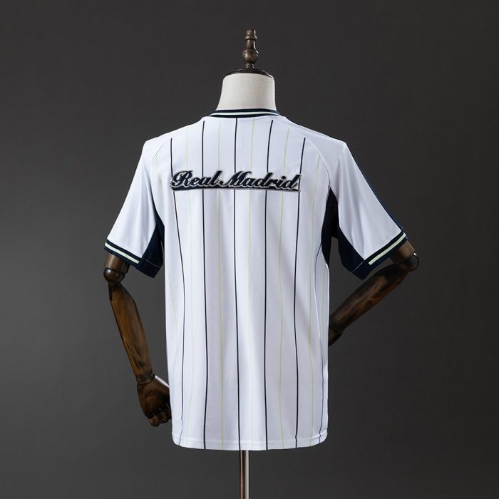 Real Madrid 25/26 Baseball Jersey - White - 图片 8