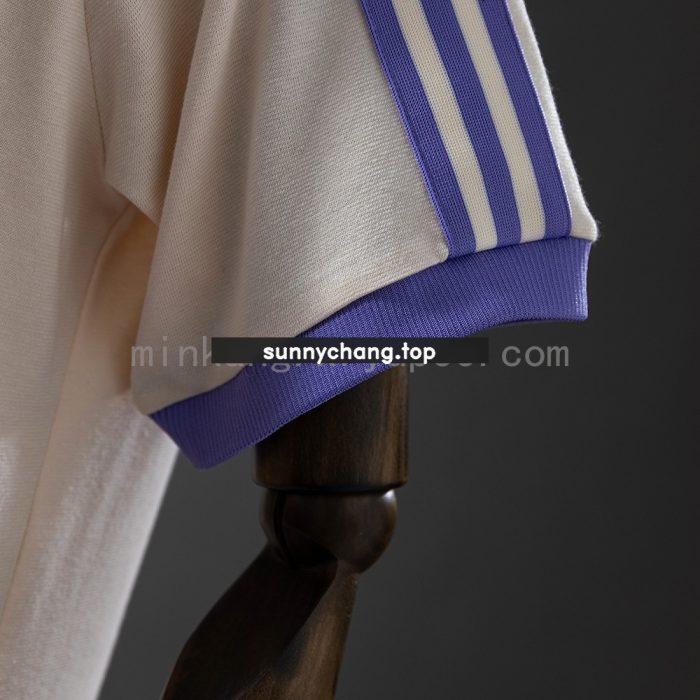 Real Madrid Originals 3-Stripes Beige T-Shirt - 图片 2