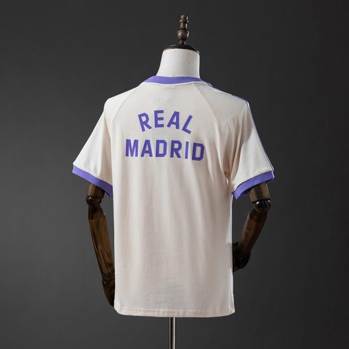 Real Madrid Originals 3-Stripes Beige T-Shirt - 图片 6