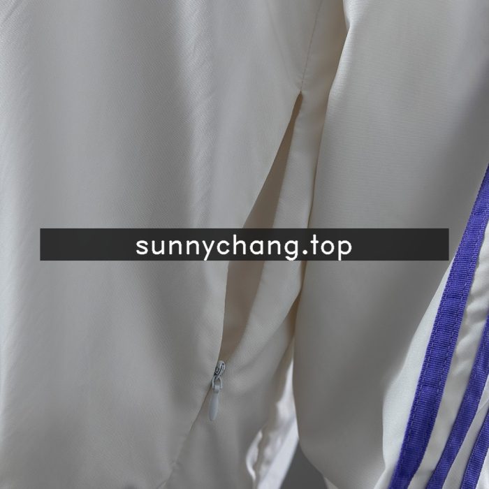 Real Madrid x Beckenbauer Windbreaker - White/Purple - 图片 4