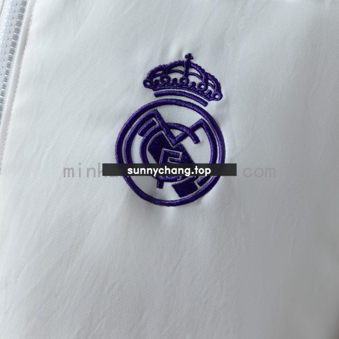 Real Madrid x Beckenbauer Windbreaker - White/Purple - 图片 8