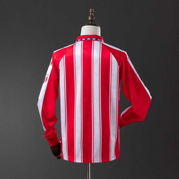Atletico Madrid 1994/1995 Home Long Sleeve Retro Jersey - 图片 7