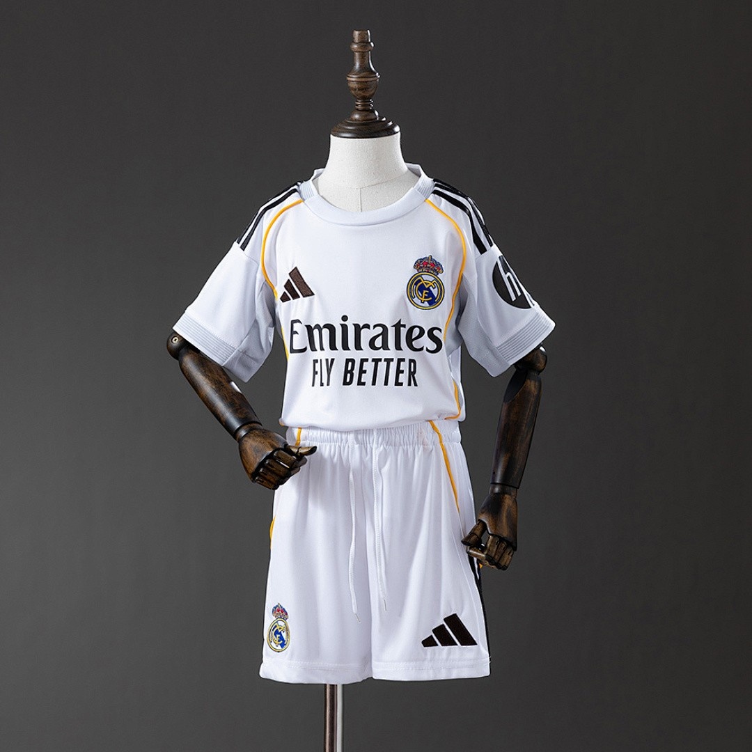 JER-4469_1 Real Madrid 25/26 Home Kids Kit Jersey - 图片 1