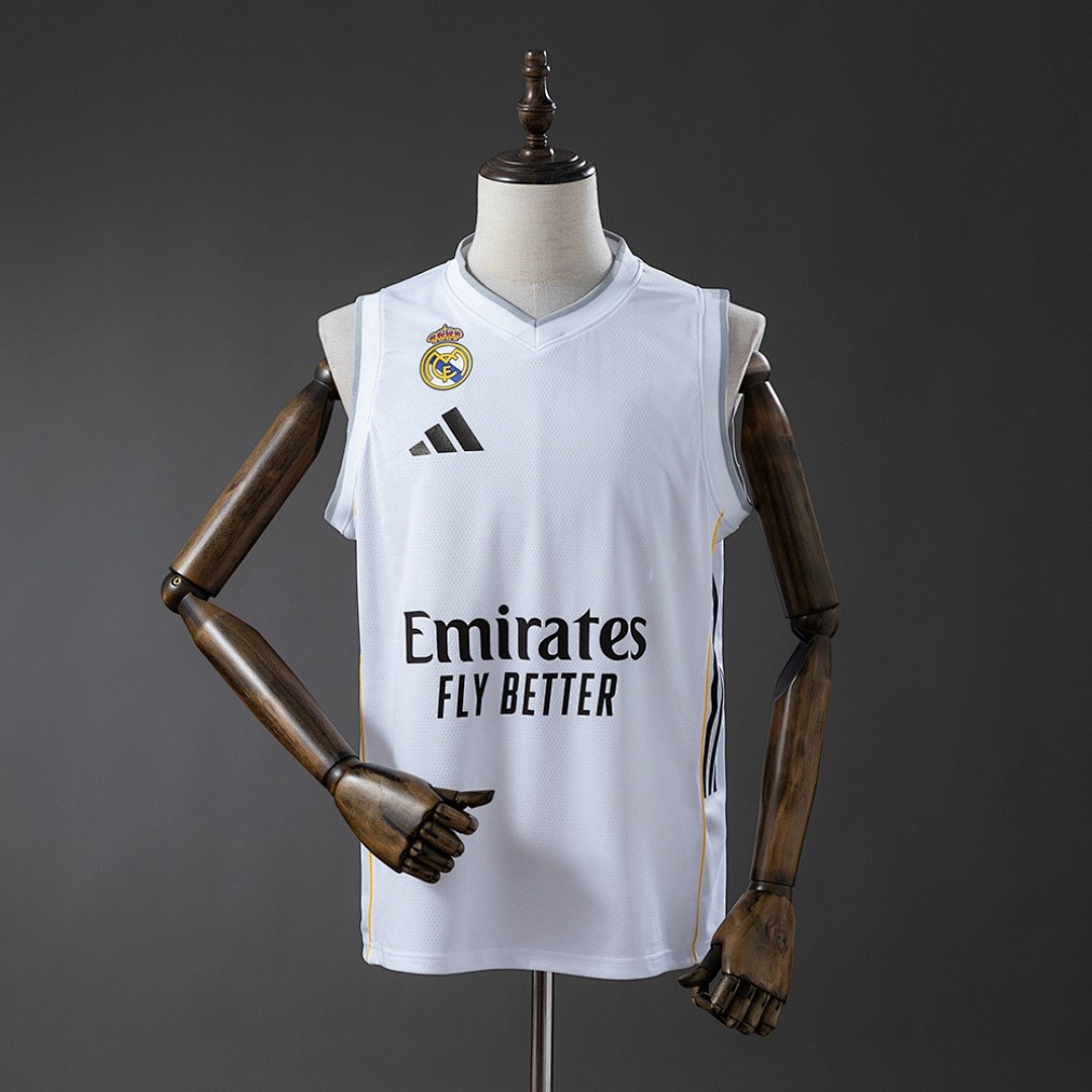 JER-4476_1 Real Madrid 25/26 Home Basketball Jersey - 图片 1