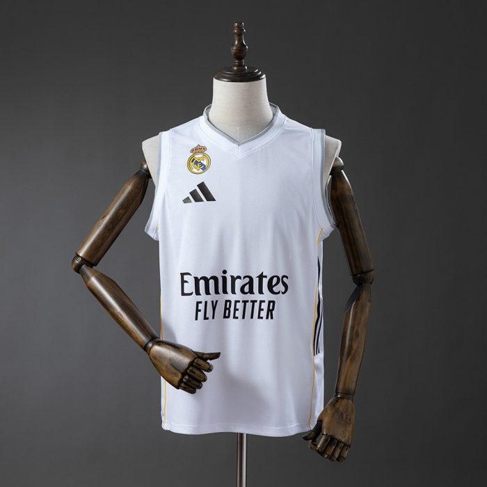 Real Madrid 25/26 Home Basketball Jersey - 图片 3