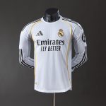 Real Madrid 25/26 Home Long Sleeve Player Version Jersey - 图片 9