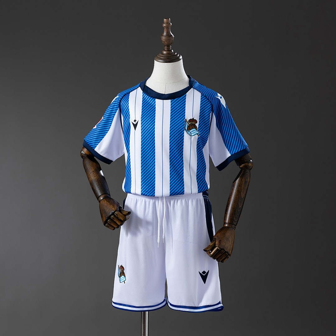 JER-4483_1 Real Sociedad 25/26 Home Kids Jersey - 图片 1