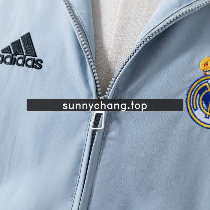 Real Madrid 04/05 Windbreaker - Black Grey - 图片 7
