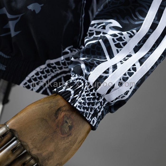 Real Madrid Reversible Jacket Windbreaker - Black & Black Dragon - 图片 6