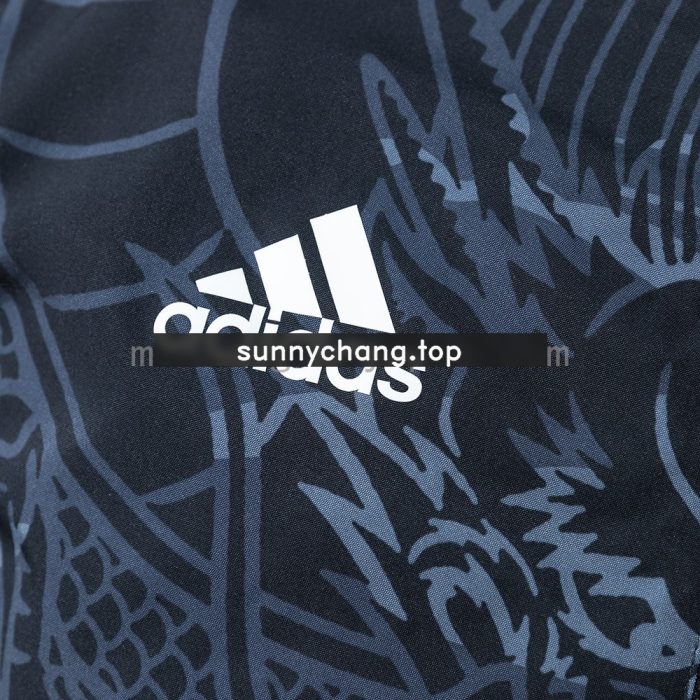 Real Madrid Reversible Jacket Windbreaker - Black & Black Dragon - 图片 7