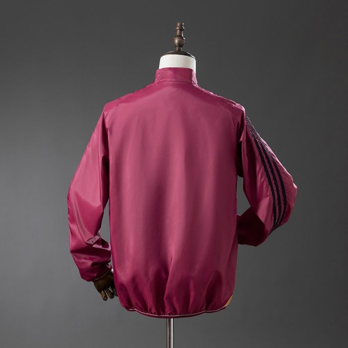 Real Madrid Reversible Jacket Windbreaker - Beige & Red - 图片 9