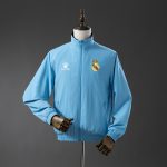 Real Madrid Reversible Jacket Windbreaker - Navy & Sky Blue - 图片 3