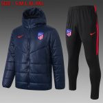 Atletico Madrid 2021 Navy Blue Cotton Jacket - 图片 2