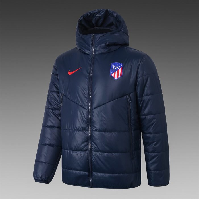 Atletico Madrid 2021 Navy Blue Cotton Jacket - 图片 3