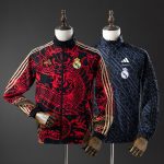 Real Madrid Reversible Jacket Windbreaker - Red & Heiss - 图片 4