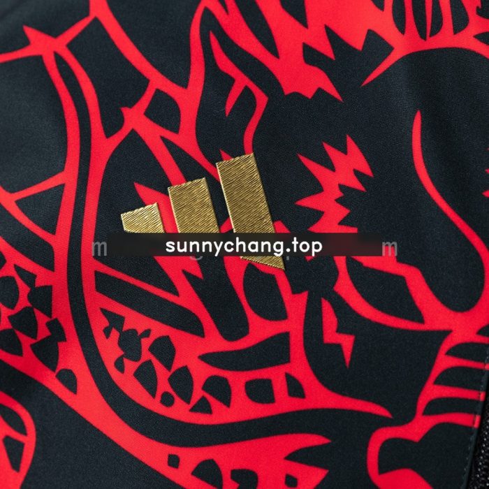 Real Madrid Reversible Jacket Windbreaker - Red & Heiss - 图片 7