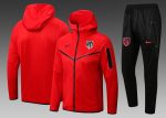 Atletico Madrid 22-23 Red Long Zip Jacket with Hood