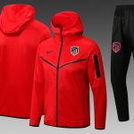 Atletico Madrid 22-23 Red Long Zip Jacket with Hood