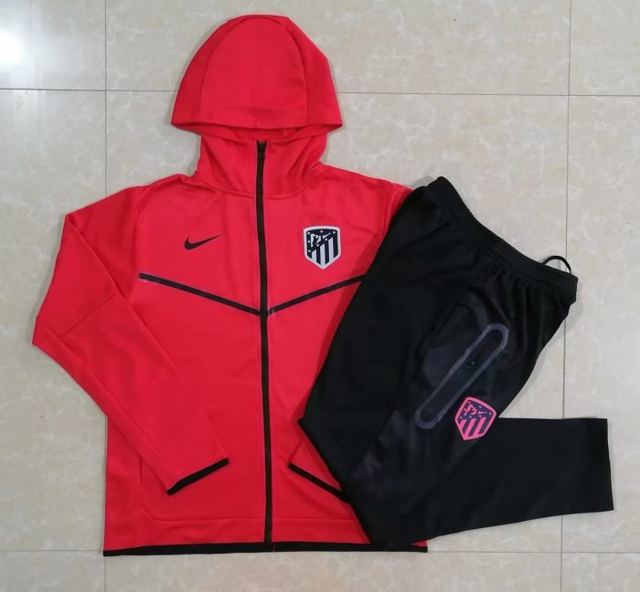 Atletico Madrid 22-23 Red Long Zip Jacket with Hood - 图片 9