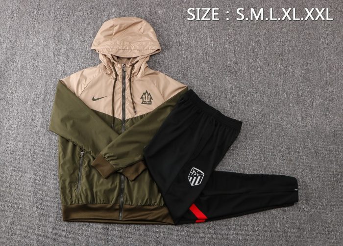 Atletico Madrid 21-22 Windbreaker Military Green - 图片 2