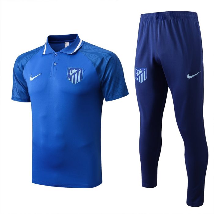 Atletico Madrid 22/23 Polo Shirt Colorful Blue - 图片 8