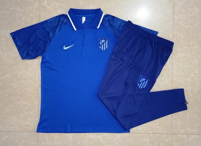 Atletico Madrid 22/23 Polo Shirt Colorful Blue - 图片 9
