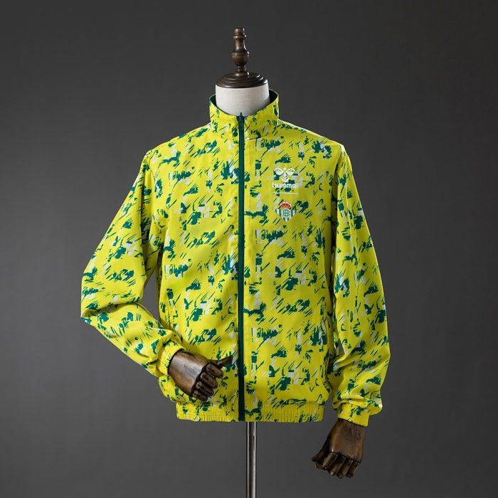 Real Betis Reversible Jacket Windbreaker - Green & Yellow - 图片 2