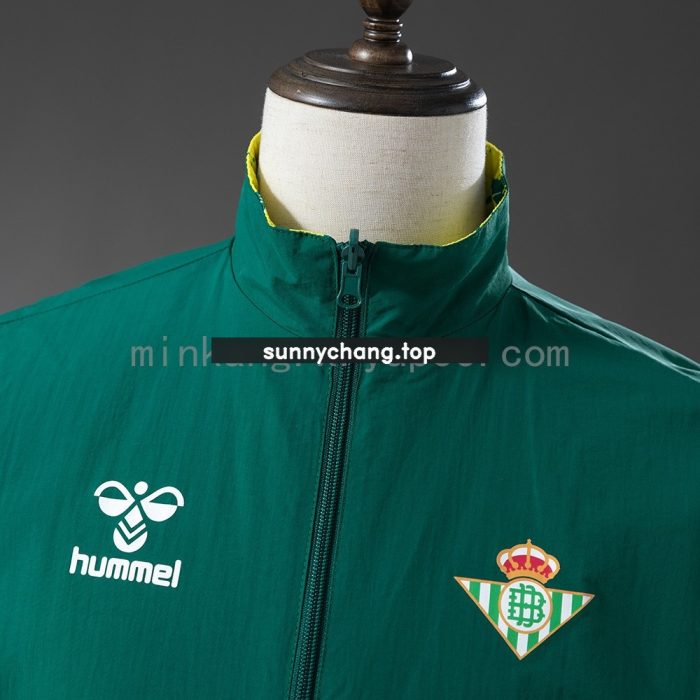 Real Betis Reversible Jacket Windbreaker - Green & Yellow - 图片 9