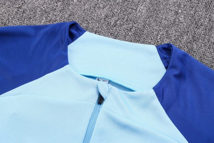 Atletico Madrid 22-23 Light Blue Half-Zip Jacket - 图片 4