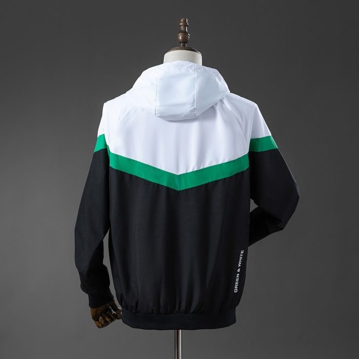 Real Betis Windbreaker - Fern Green, White, Black - 图片 3