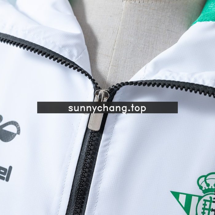 Real Betis Windbreaker - Fern Green, White, Black - 图片 6