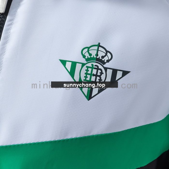 Real Betis Windbreaker - Fern Green, White, Black - 图片 8
