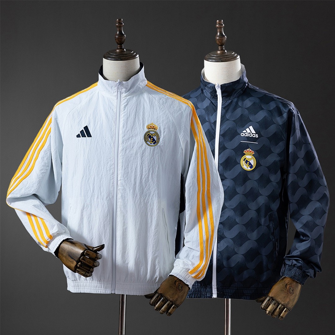 JER-4543_1 25/26 Real Madrid Reversible Trench Coat - 图片 1