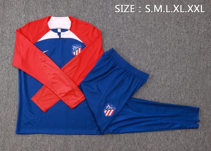 Atletico Madrid 23-24 Half-Zip Jacket Blue - 图片 2