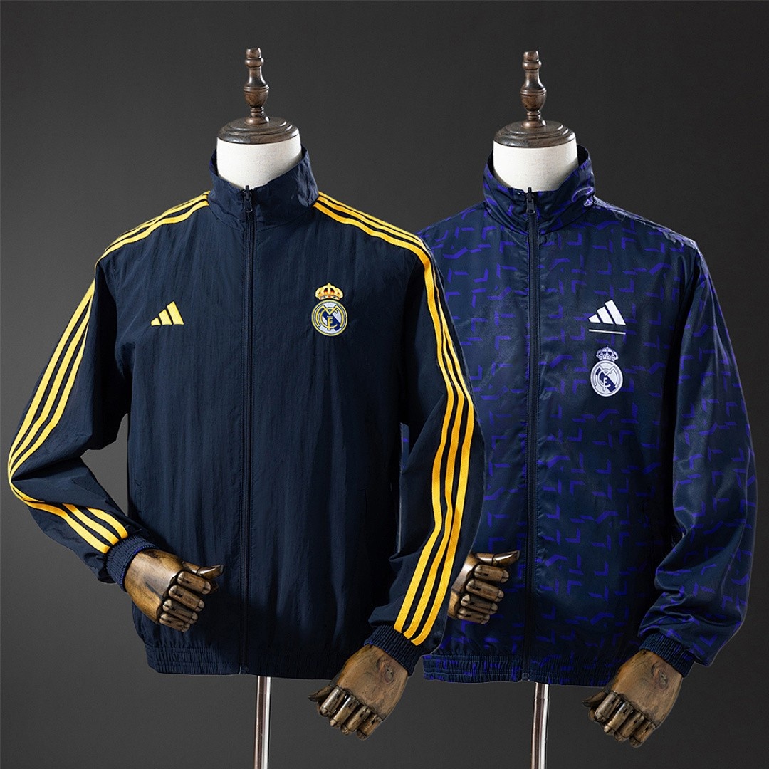 JER-4547_1 Real Madrid 25/26 Reversible Trench Coat - 图片 1