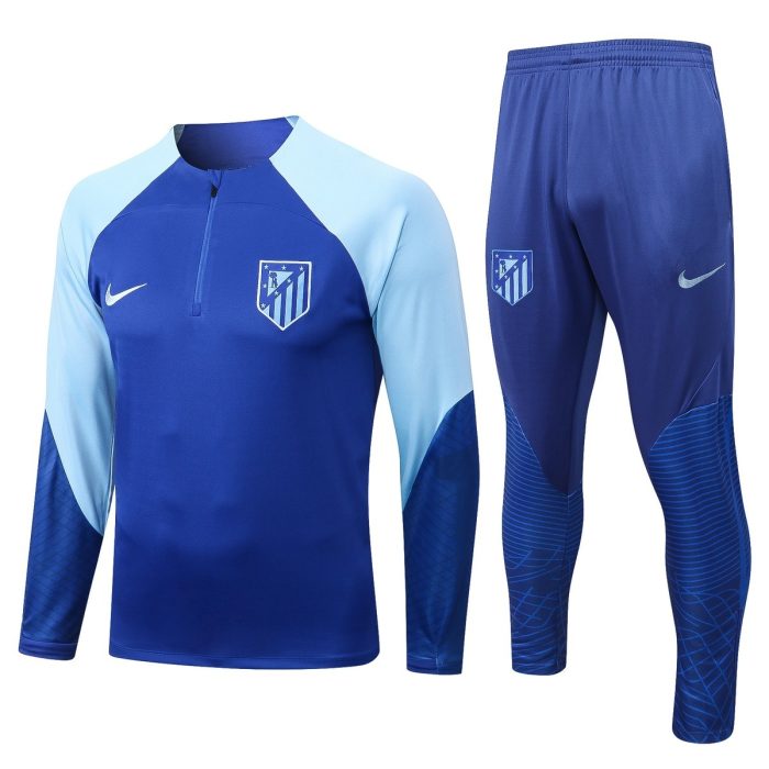 Atletico Madrid 22-23 Half-Zip Jacket Blue - 图片 8
