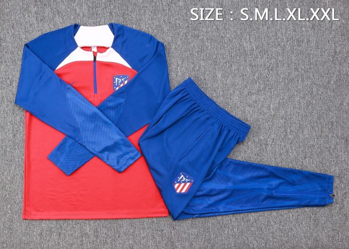 Atletico Madrid 23-24 Half-Zip Jacket Red - 图片 2