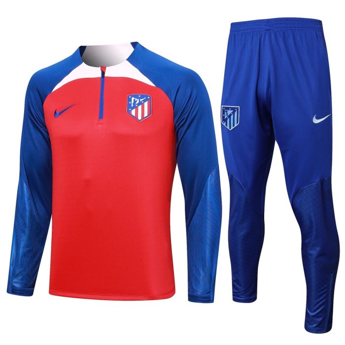 Atletico Madrid 23-24 Half-Zip Jacket Red - 图片 8