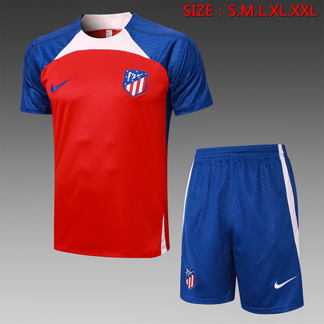 JER-4559_1 Atletico Madrid 23-24 Red Short Sleeve Training Shirt - 图片 1