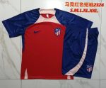 Atletico Madrid 23-24 Red Short Sleeve Training Shirt - 图片 9