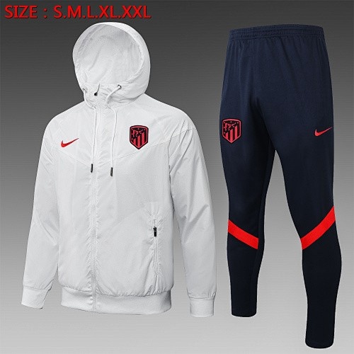 JER-4563_1 Atletico Madrid 21-22 White Windbreaker - 图片 1