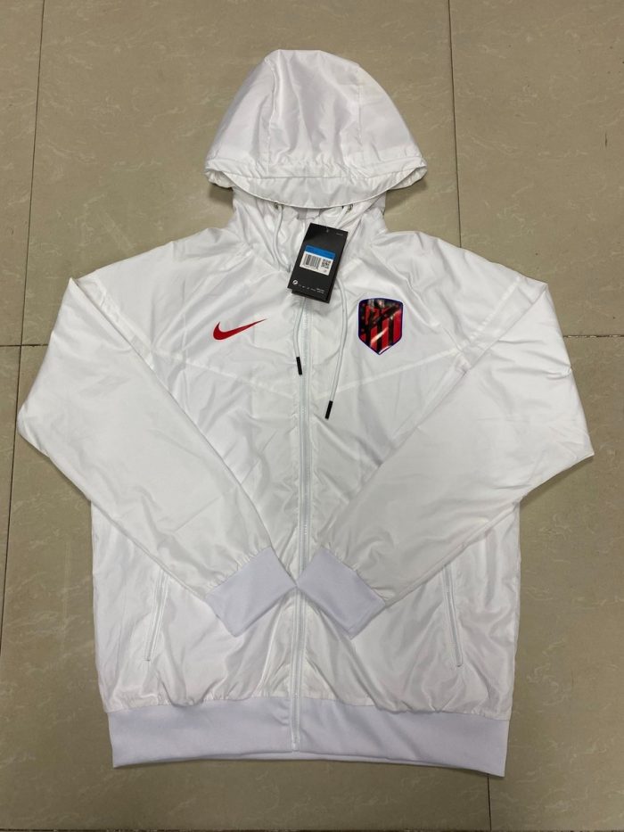 Atletico Madrid 21-22 White Windbreaker - 图片 3