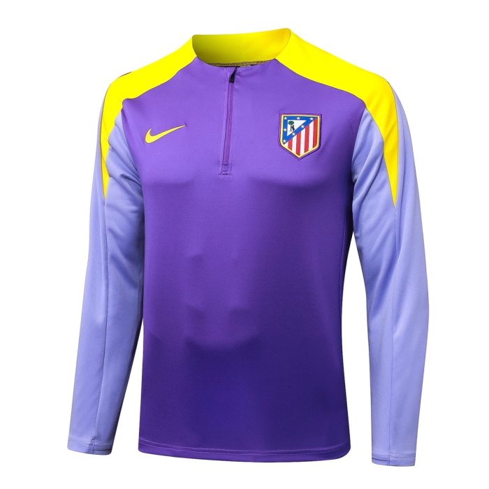 Atletico Madrid 25/26 Semi-Zip Jacket Purple - 图片 8