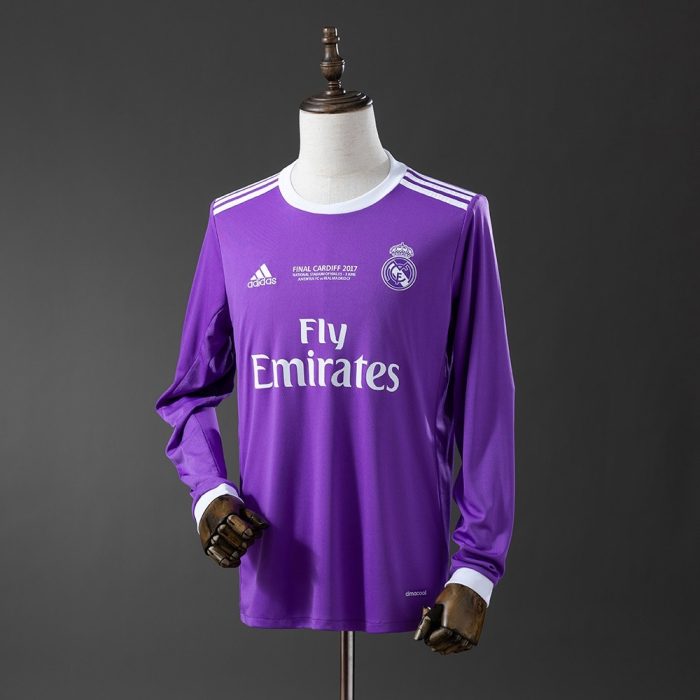 Real Madrid 16/17 Away Retro Long Sleeve Jersey - 图片 8