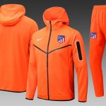Atletico Madrid 22/23 Orange Long Zip Jacket with Hood