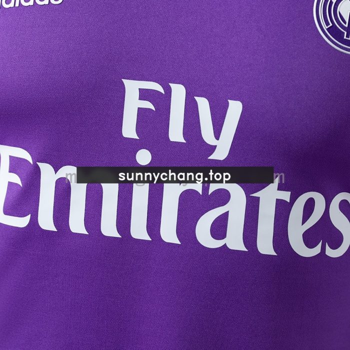 Real Madrid 2016/17 Away Long Sleeve Player Version Jersey - 图片 6