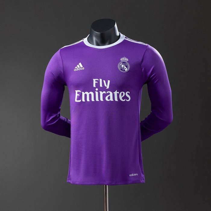 Real Madrid 2016/17 Away Long Sleeve Player Version Jersey - 图片 9