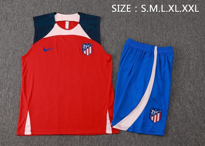Atletico Madrid 23-24 Red Vest - 图片 2